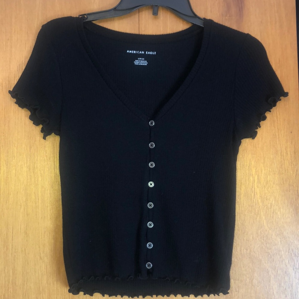 Black American Eagle crop top